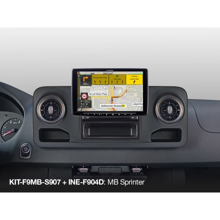 Alpine Sat Navs Alpine INE-F904D 1Din Chassis - 9" Digital Media Navigation Station with Apple Carplay Android Auto