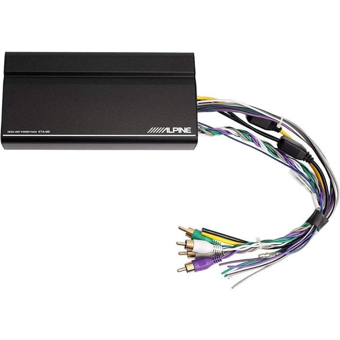 Alpine Amps Alpine KTA-450 4-channel Amplifier Head Unit Power Pack - Dynamic Peak Power Ratings 4 x 100W @ 2 Ohms