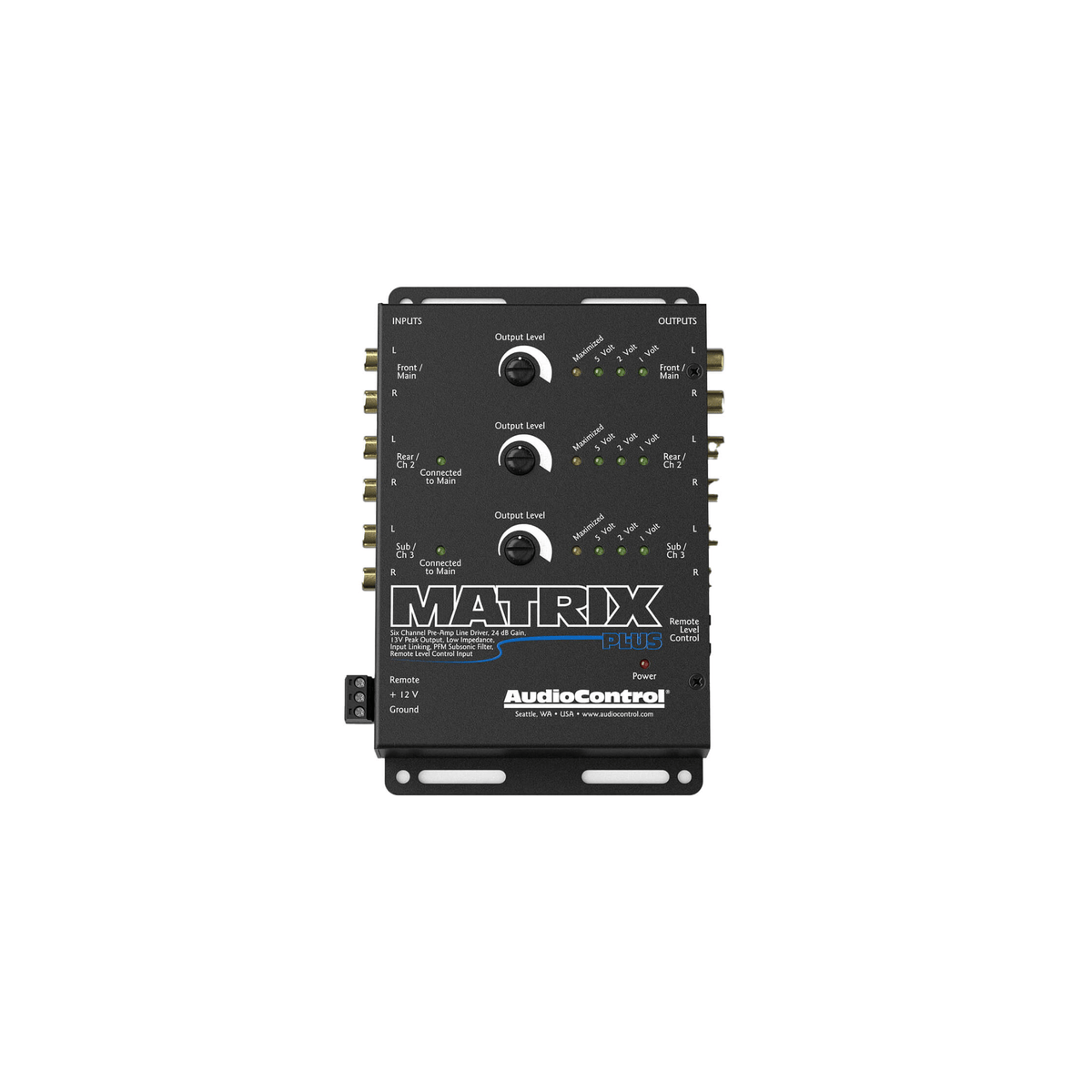 AudioControl Matrix Plus - 6 Channel Pre-Amp Line Driver – Car Audio Centre