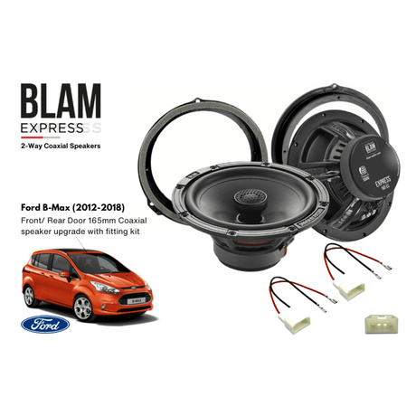 BLAM BLAM EXPRESS 165EC Front/Rear Door Coaxial Speaker Upgrade Kit for Ford B-Max (2012-2018) - SFK-FOR2-EC165