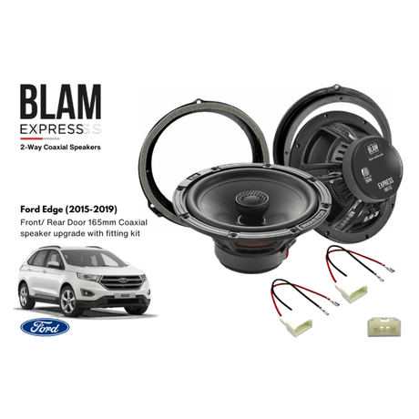 BLAM BLAM EXPRESS 165EC Front/Rear Door Coaxial Speaker Upgrade Kit for Ford Edge (2015-2019) - SFK-FOR2-EC165