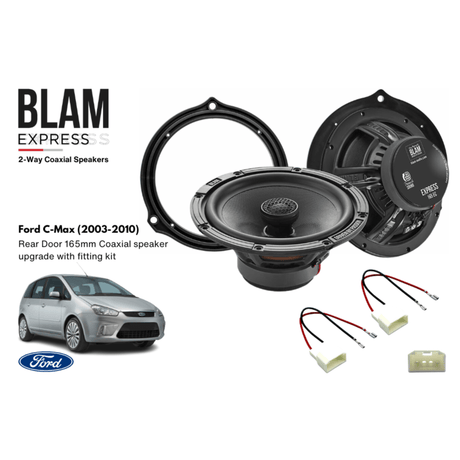 BLAM BLAM EXPRESS 165EC Rear Door Coaxial Speaker Upgrade Kit for Ford C-Max (2003-2010) - SFK-FOR4-EC165
