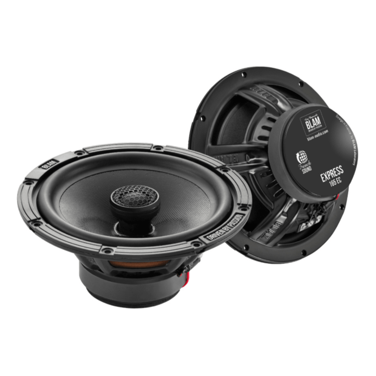 BLAM BLAM EXPRESS 165EC Rear Side Hatch Coaxial Speaker Upgrade Kit for Abarth/Fiat 500 (2008-2016) - SFK-FIA2-EC165