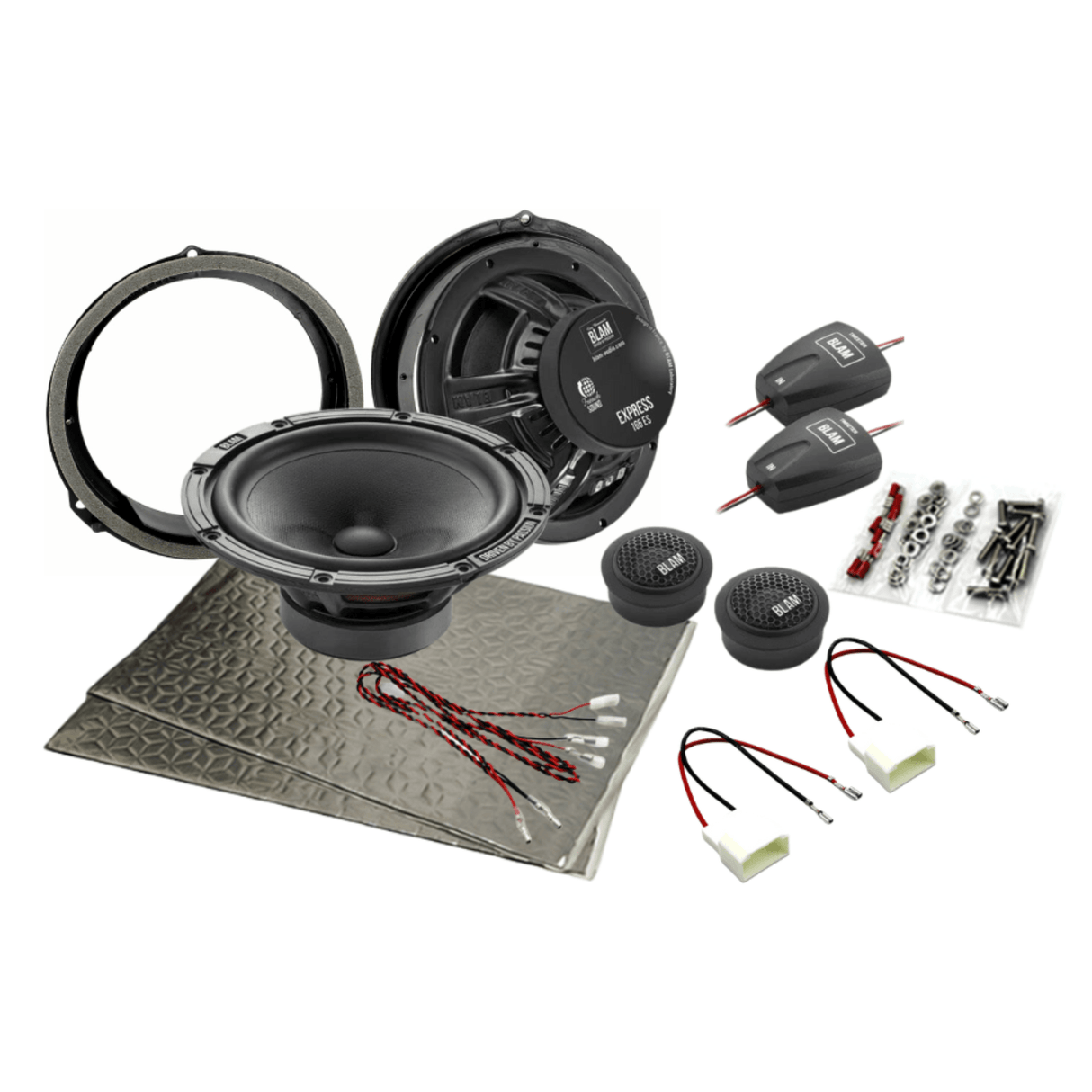 BLAM BLAM EXPRESS 165ES Front/Rear Door Component Speaker Upgrade Kit for Ford B-Max (2012-2018) - SFK-FOR2-ES165