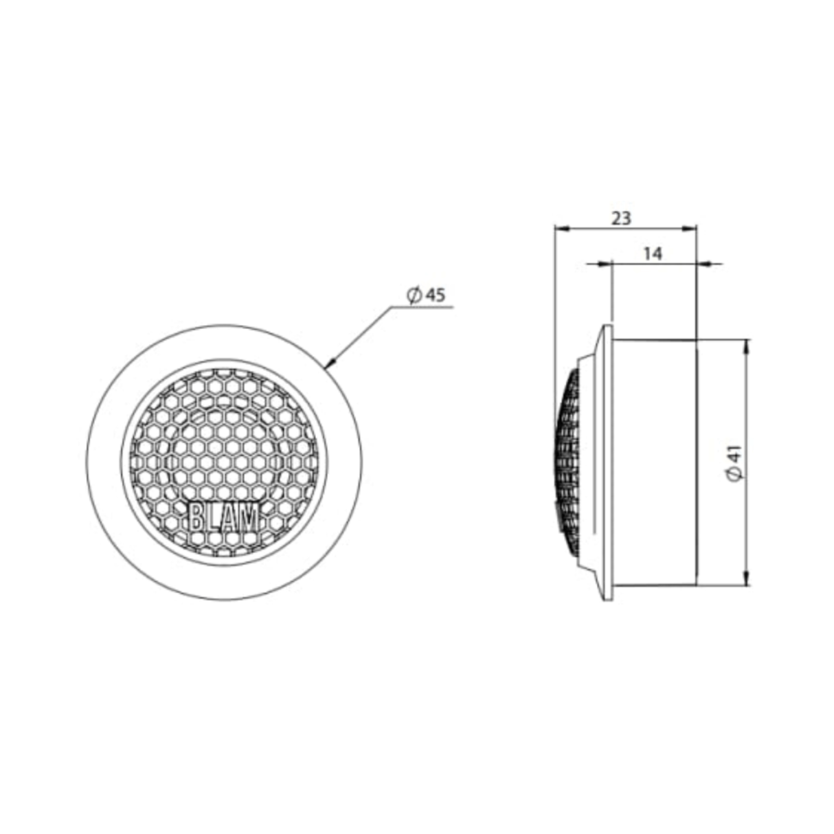 BLAM BLAM EXPRESS 165ES Front/Rear Door Component Speaker Upgrade Kit for Ford B-Max (2012-2018) - SFK-FOR2-ES165