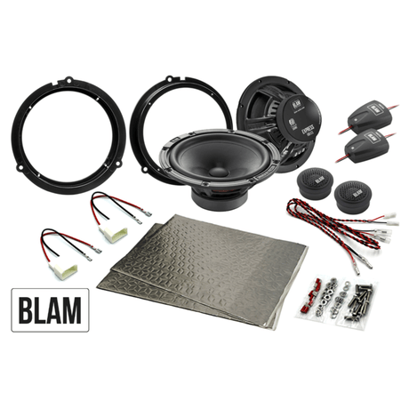 BLAM BLAM EXPRESS 165mm (6.5 Inch) Speaker Upgrade Kit for Ford Fiesta, Focus, Ranger, Transit - SFK-FOR1-ES165