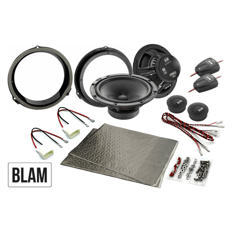 BLAM BLAM EXPRESS 165mm (6.5-Inch) Speaker Upgrade Kit for Jaguar E, F, I, XF, XJ - SFK-JAG1-ES165