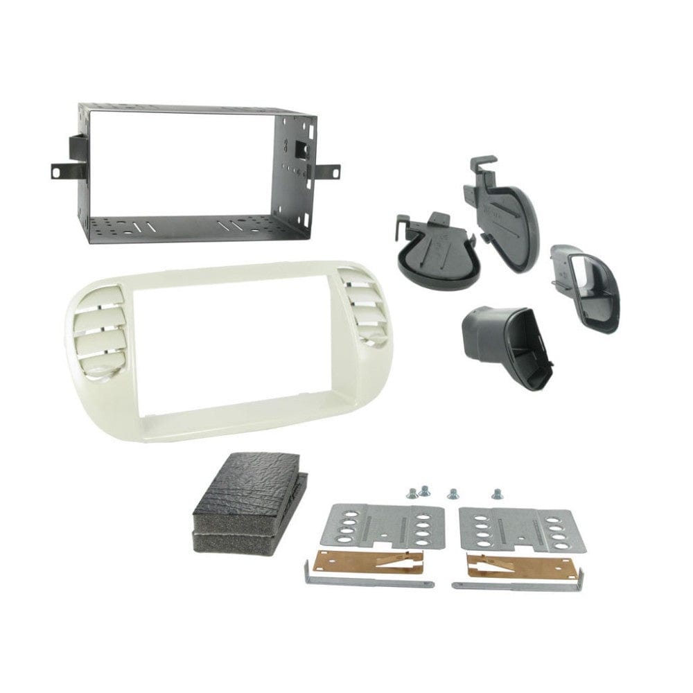 Connects2 Stereo Fitting Connects2 CT23FT14 Double Din Fascia Kit for Fiat 500 in Factory Finish