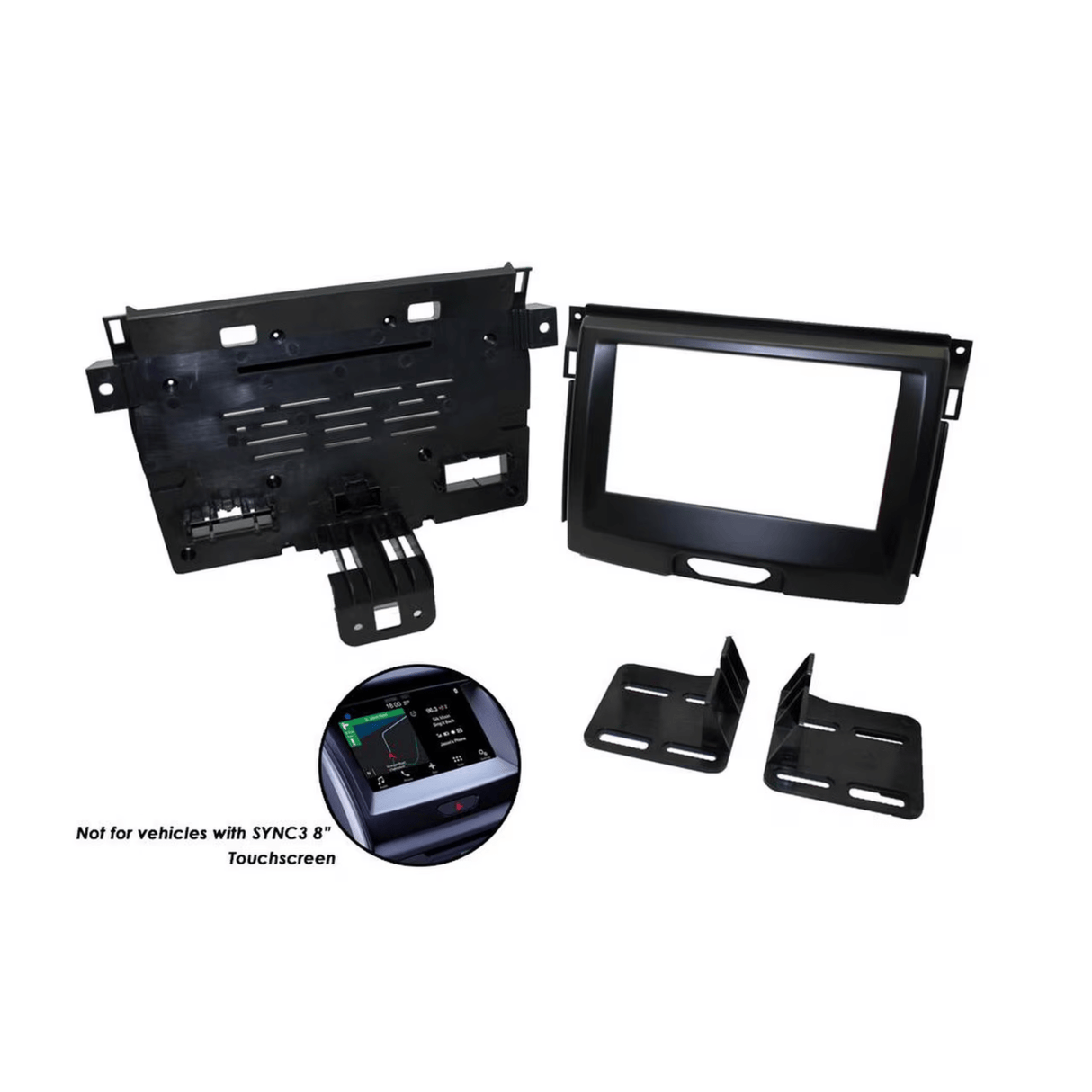 Connects2 Stereo Fitting Connects2 CT23FD66 Double DIN Fascia Kit for Ford Ranger & Everest (2015–2020)