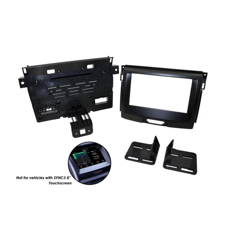 Connects2 Stereo Fitting Connects2 CT23FD66 Double DIN Fascia Kit for Ford Ranger & Everest (2015–2020)
