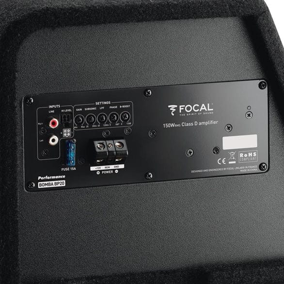 Focal Car Subwoofers Focal BOMBAP20 Access 8" Compact Active Subwoofer Enclosure