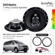 In Phase Car Speakers and Subs In Phase Mercedes Viano W639 2003 2014 Coaxial Speaker Upgrade with Fitting Kit