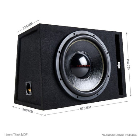 In Phase Car Speakers and Subs In Phase BX12PL 12" Slot Ported Subwoofer Enclosure