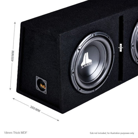 In Phase Car Speakers and Subs In Phase BX212PL Double 12" Ported Subwoofer Enclosure