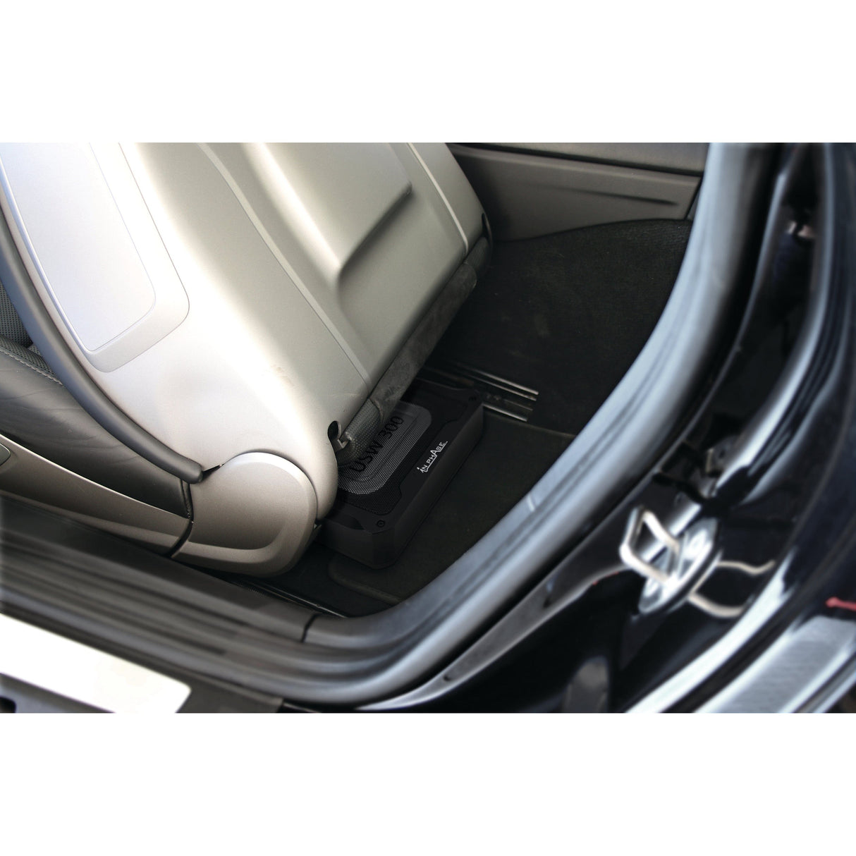 In Phase Car Subwoofers In Phase USW300 300W Underseat Ultra Slim Compact Active Subwoofer System Die-Cast Aluminium