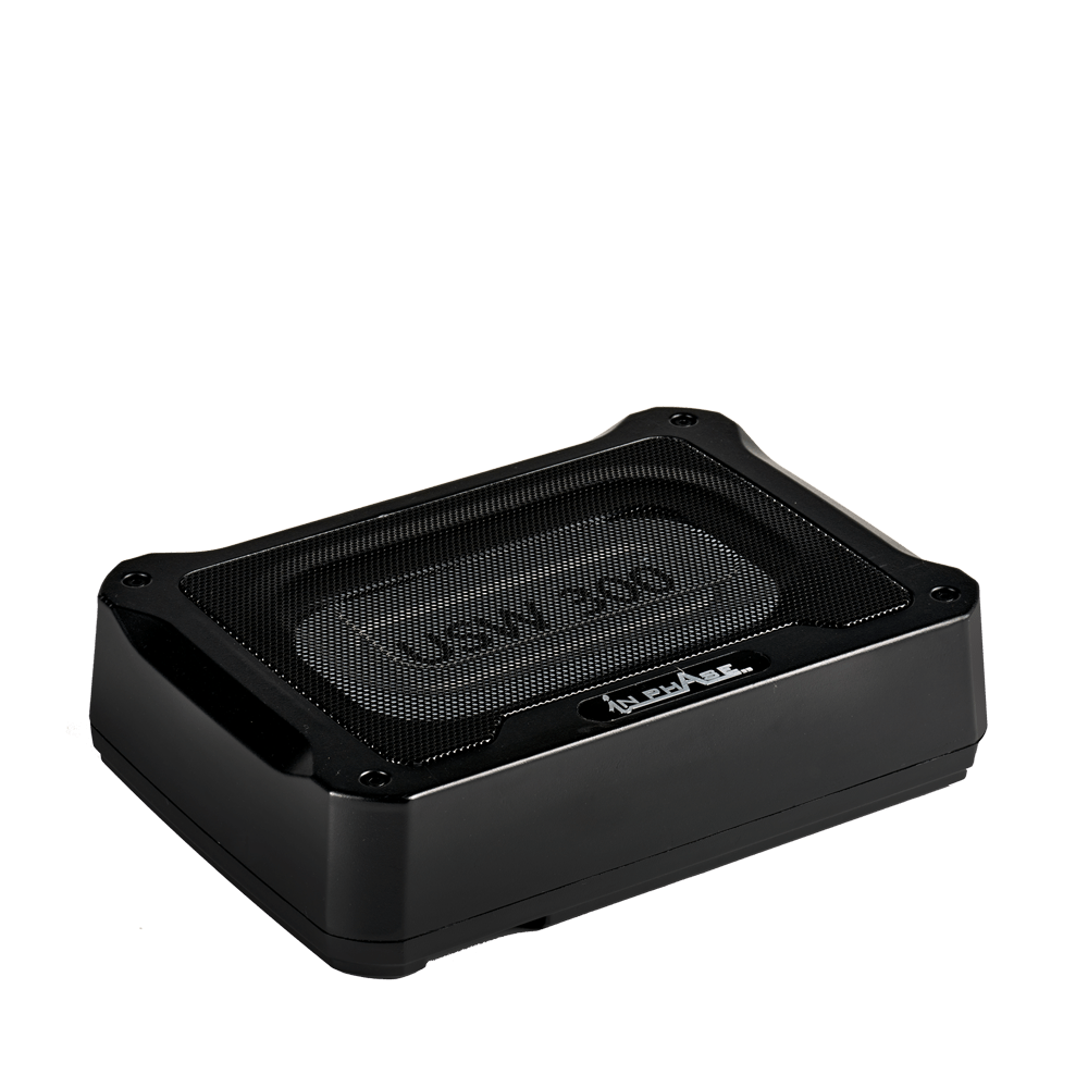 In Phase Car Subwoofers In Phase USW300 300W Underseat Ultra Slim Compact Active Subwoofer System Die-Cast Aluminium