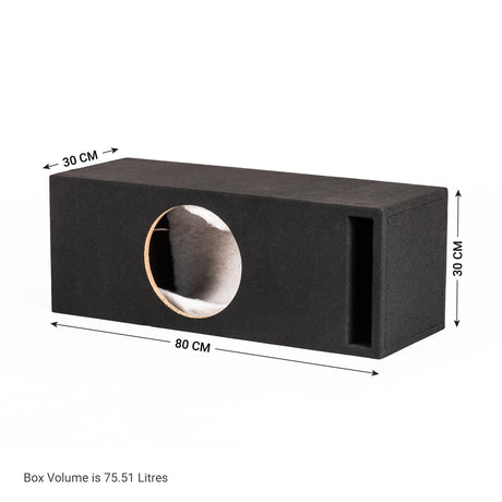 In Phase Car Speakers and Subs In Phase BX10TREX 10" Slot Ported Subwoofer Enclosure for DB Audio T-REX10