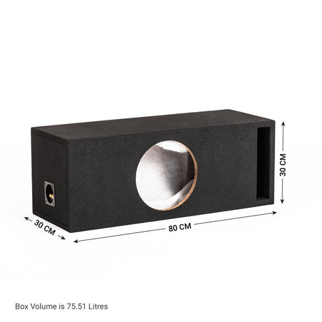 In Phase Car Speakers and Subs In Phase BX10TREX 10" Slot Ported Subwoofer Enclosure for DB Audio TREX10