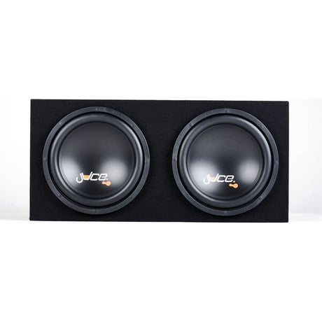 Juice Enclosed Subwoofers Juice JS8 1000W Bass Box Package with Double Ported Enclosure