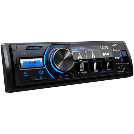 JVC Car Stereos JVC KD-X561DBT Mechless DAB Bluetooth Media Player Single Din with 3" Screen