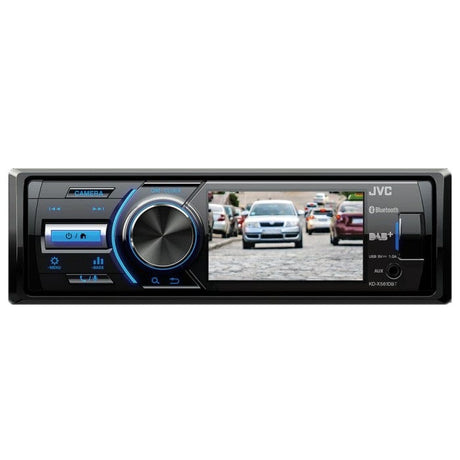 JVC Car Stereos JVC KD-X561DBT Mechless DAB Bluetooth Media Player Single Din with 3" Screen