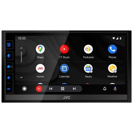 JVC Double Din Car Stereos JVC KW-M785DBW 6.8" Digital Media Receiver with Apple CarPlay Android Auto and DAB+