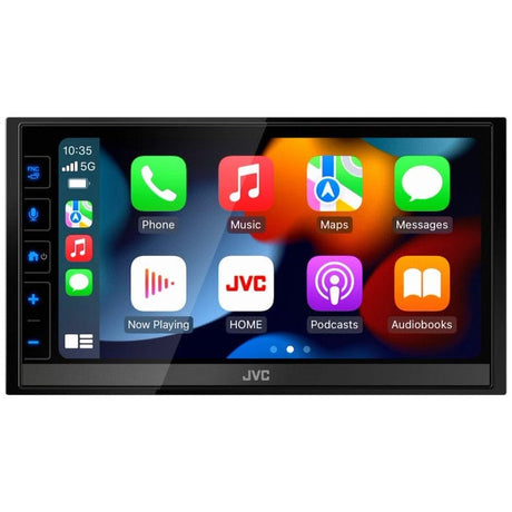 JVC Double Din Car Stereos JVC KW-M785DBW 6.8" Digital Media Receiver with Apple CarPlay Android Auto and DAB+