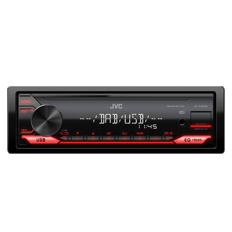 JVC Single Din Car Stereos JVC KD-X182DB 1 DIN Digital Media Receiver with Amazon Alexa Bluetooth and DAB+