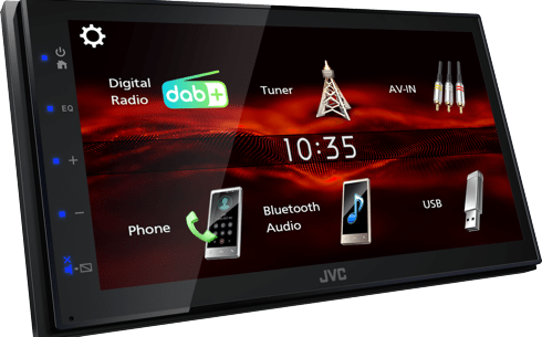JVC Car Stereos JVC KW-M180DBT 6.8" Mechless DAB Media Receiver with Built-In Bluetooth