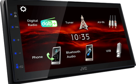 JVC Car Stereos JVC KW-M180DBT 6.8" Mechless DAB Media Receiver with Built-In Bluetooth