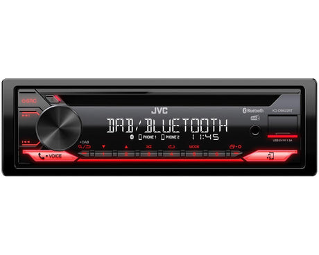 JVC Car Stereos JVC KD-DB622BT MP3 CD Player with Bluetooth DAB Tuner AUX and USB