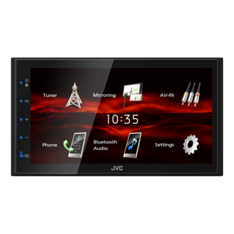 JVC Car Stereos JVC KW-M180BT 6.8" Mechless Media Receiver with Built-In Bluetooth