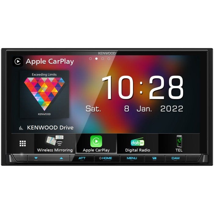 Kenwood Double Din Car Stereos Kenwood DMX-8021DABS 7" Touchscreen Stereo with DAB Bluetooth Apple Car Play and Android Auto