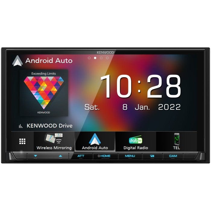 Kenwood Double Din Car Stereos Kenwood DMX-8021DABS 7" Touchscreen Stereo with DAB Bluetooth Apple Car Play and Android Auto