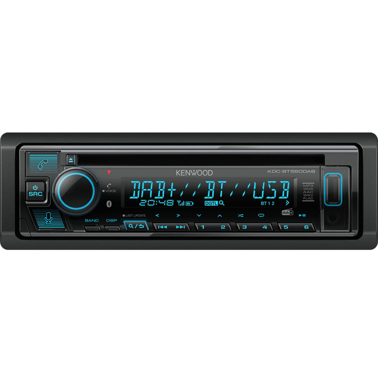 Kenwood Car Stereos Kenwood KDC-BT560DAB CD Receiver with Bluetooth & DAB+ Radio Alexa