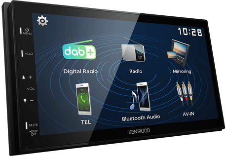 Kenwood Double Din Touchscreen Kenwood DMX-129DAB 6.8" Mechless DAB Media Receiver with Built-In Bluetooth