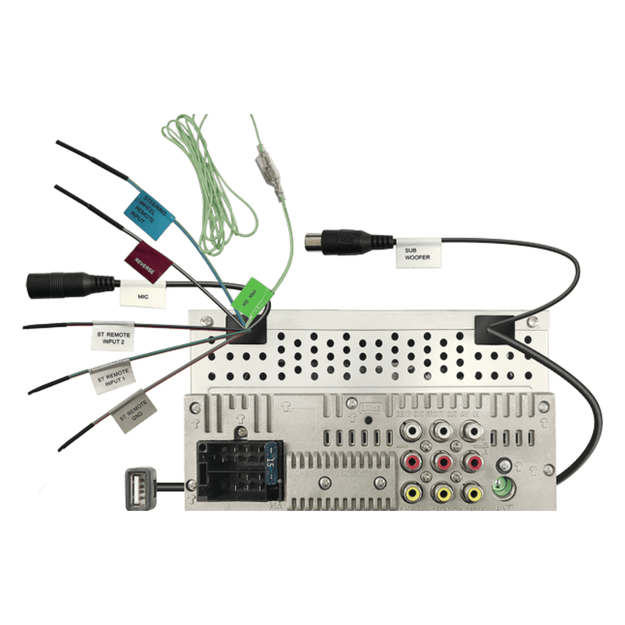 Kenwood Car Stereos Kenwood DMX-129BT 6.8" Mechless Media Receiver with Built-In Bluetooth