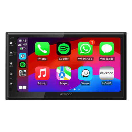 Kenwood Double Din Touchscreen Kenwood DMX-5023DABS 6.8" Wired Apple CarPlay,  Android Auto DAB System