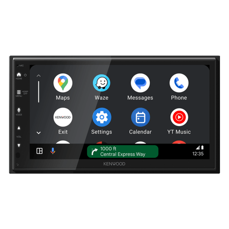 Kenwood Double Din Touchscreen Kenwood DMX-5023DABS 6.8" Wired Apple CarPlay,  Android Auto DAB System
