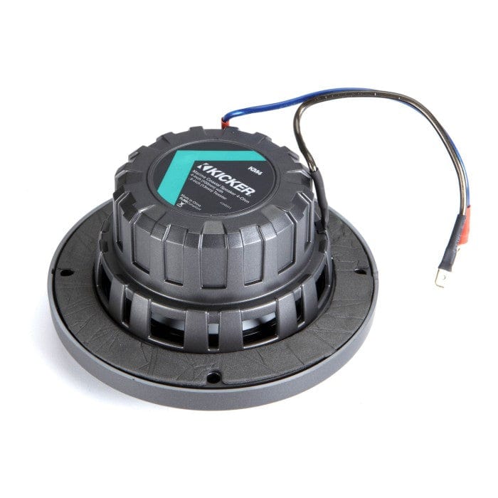 Kicker Fitting Accessories Kicker 45KM44 4" 100 mm Coaxial Speaker System With White & Charcoal Grills