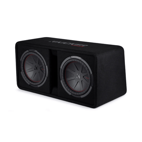 Kicker Enclosed Subwoofers Kicker KA48DCWR122 CompR Dual 12" Ported Loaded Enclosure