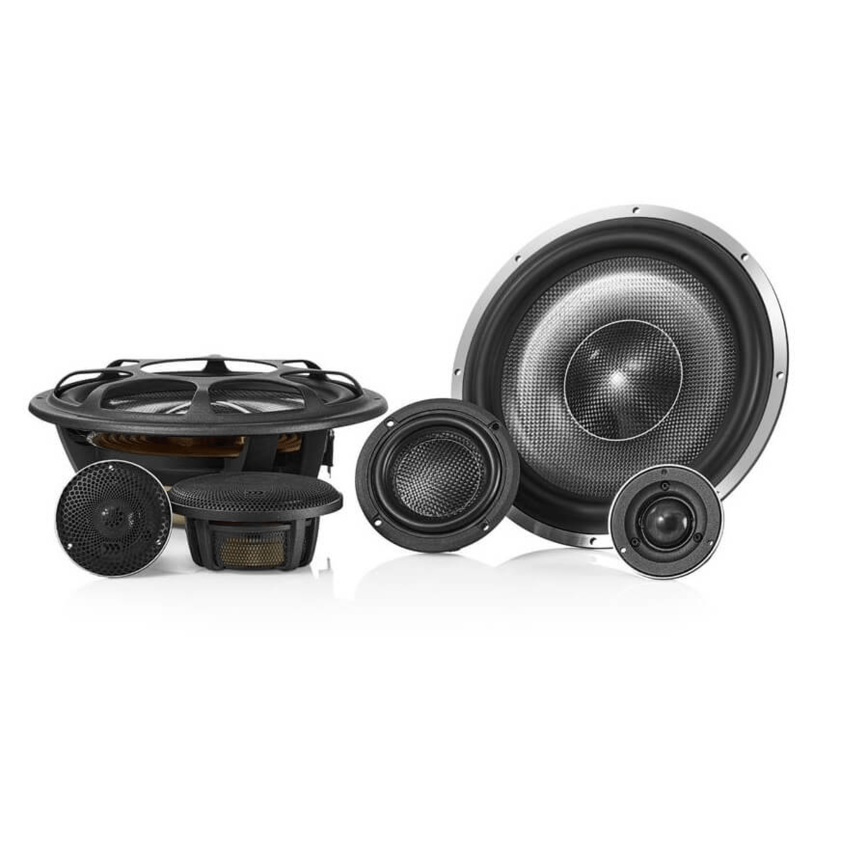Morel Elate Carbon Pro 93a 3Way Active Component Speakers Car