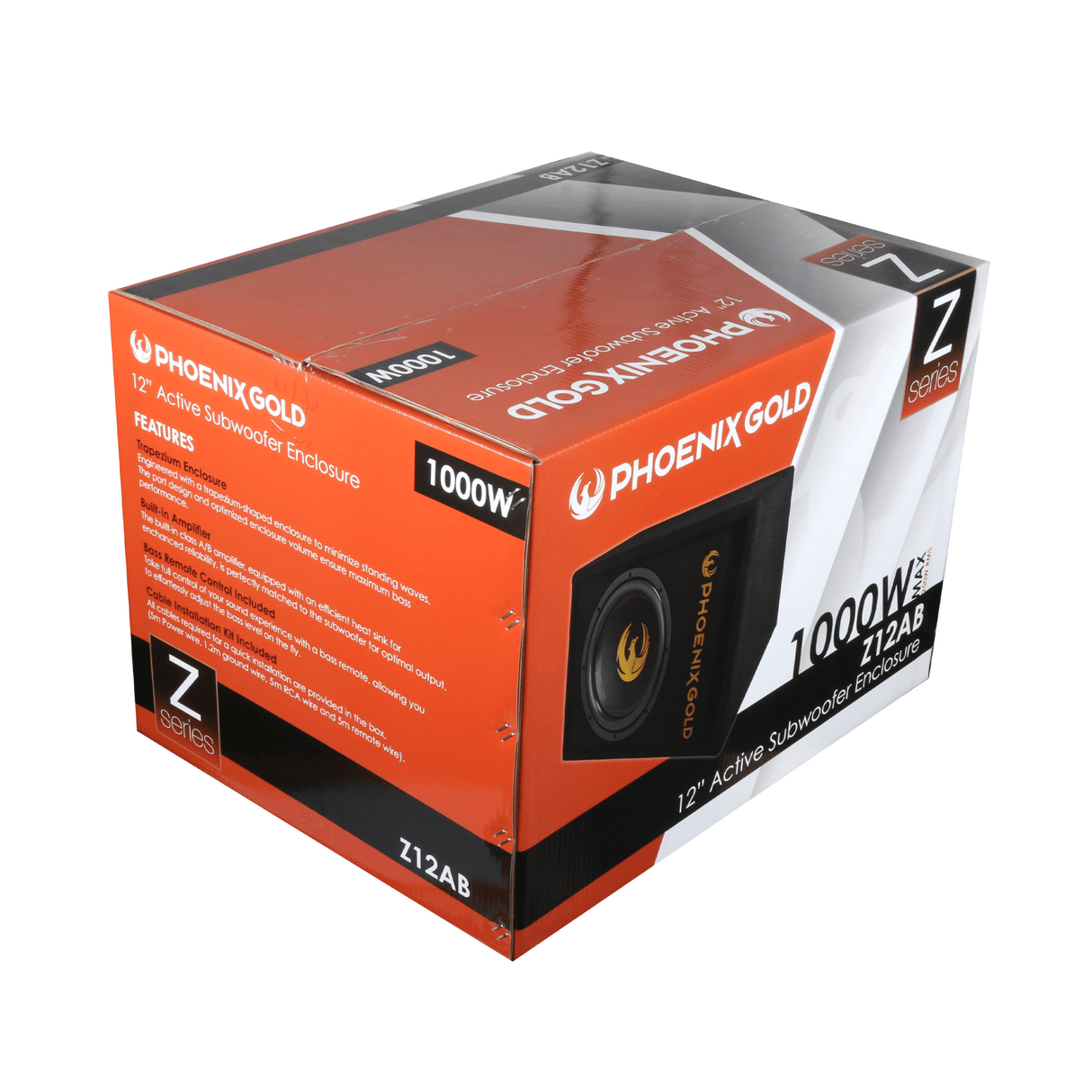 Phoenix Gold Phoenix Gold Z12AB - 12" Compact Powered Subwoofer with Built-In Amplifier
