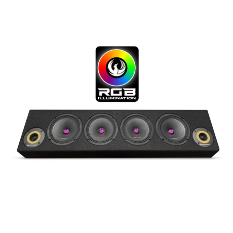 Phoenix Gold Phoenix Gold ZP65BOXRGB - 6.5" RGB LED Marine Speakers with Enclosed Box