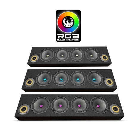 Phoenix Gold Phoenix Gold ZP65BOXRGB - 6.5" RGB LED Marine Speakers with Enclosed Box