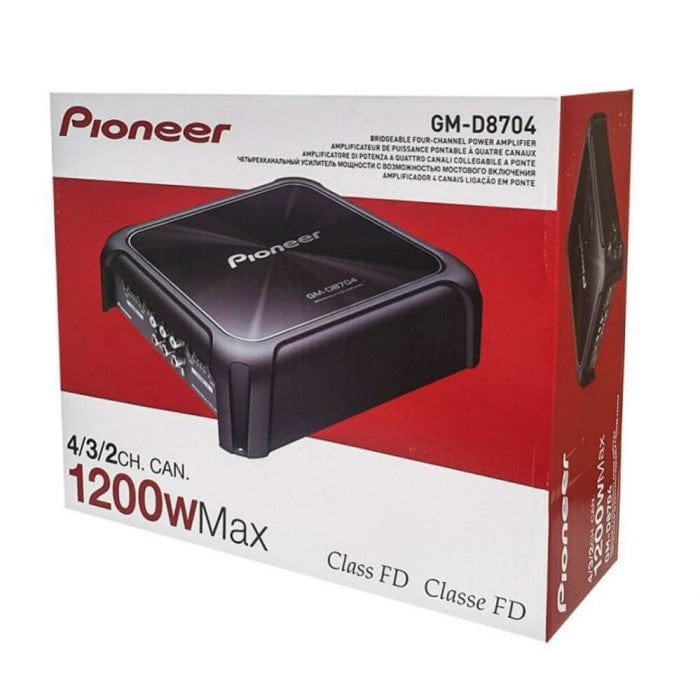 Pioneer Pioneer Pioneer GM-D8704 Class-D 1200w 4-Channel bridgeable amplifier