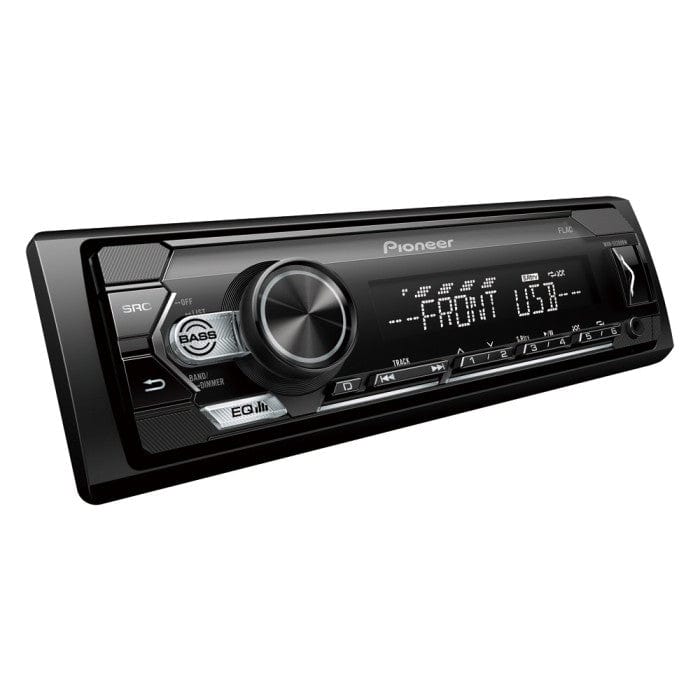 Pioneer Car Stereos Pioneer MVH-S120UBW Mechless Car Stereo RDS tuner with USB and AUX in White Illumination