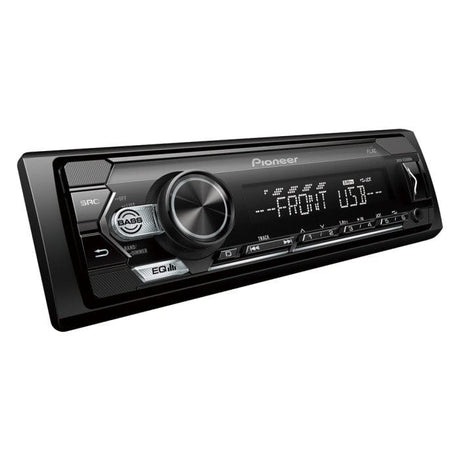 Pioneer Car Stereos Pioneer MVH-S120UBW Mechless Car Stereo RDS tuner with USB and AUX in White Illumination