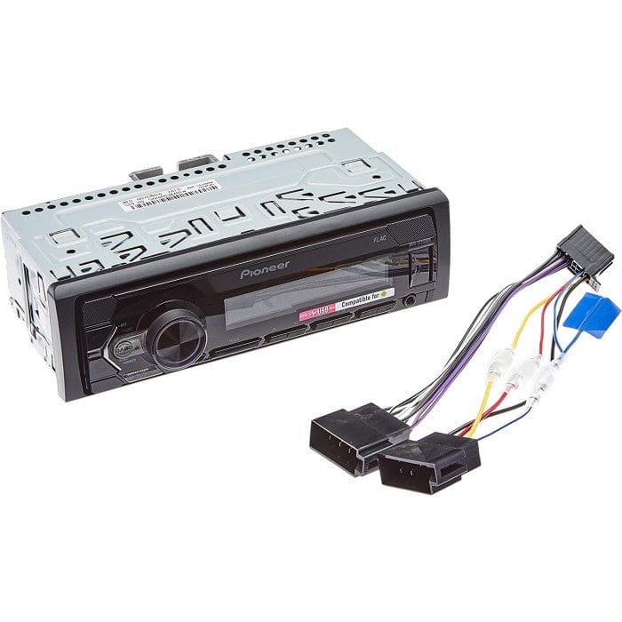 Pioneer Car Stereos Pioneer MVH-S120UBW Mechless Car Stereo RDS tuner with USB and AUX in White Illumination