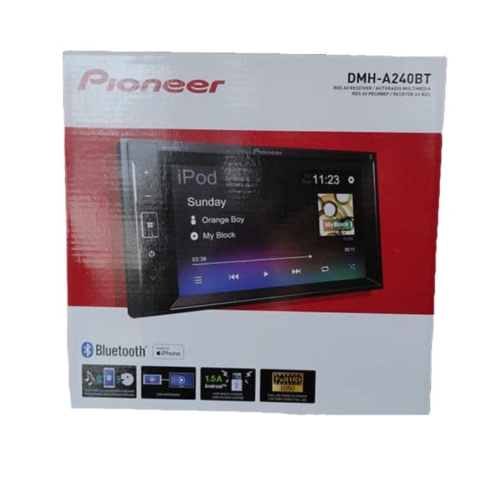 Pioneer Car Stereos Pioneer AVH-A240BT Double Din Bluetooth Touch Screen CD/DVD Tuner with 13-band GEQ, advanced audio features and premium audio quality